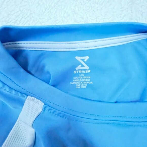 Striker Argentina Team Soccer Crew Neck Short Sleeve Jersey Top Youth Large Blue - Picture 3 of 10